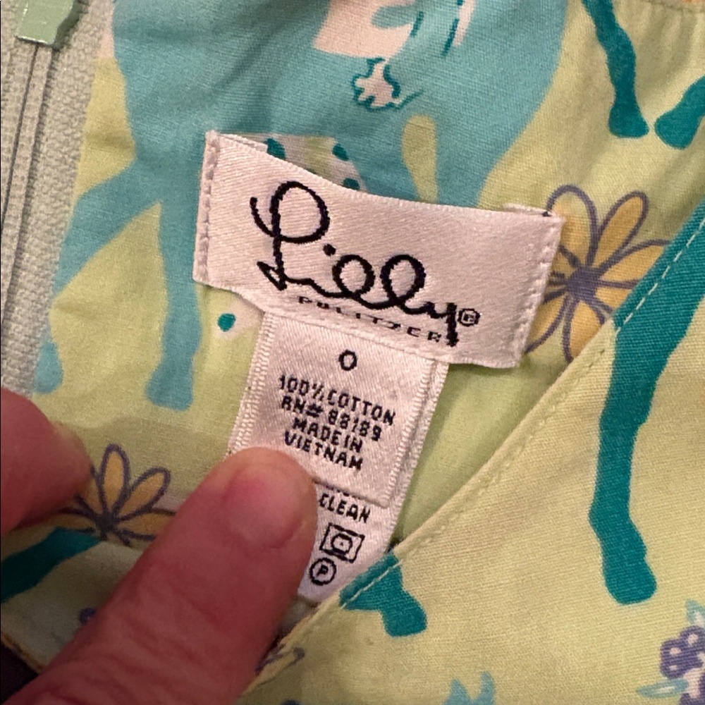Vintage Lilly Pulitzer Kentucky Derby Shift Size 0 - Picture 5 of 6